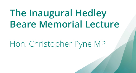 The Inaugural Hedley Beare Memorial Lecture
